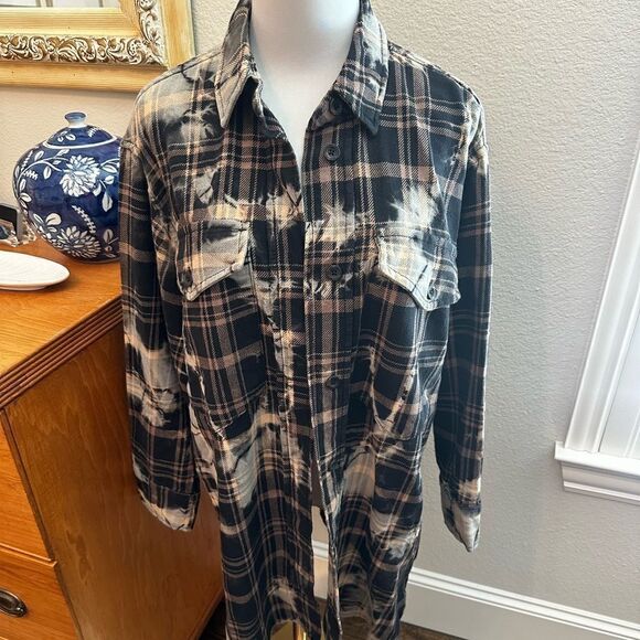 NWT ALL SAINTS Check Lily Shacket Dress-M6 - Picture 5 of 7